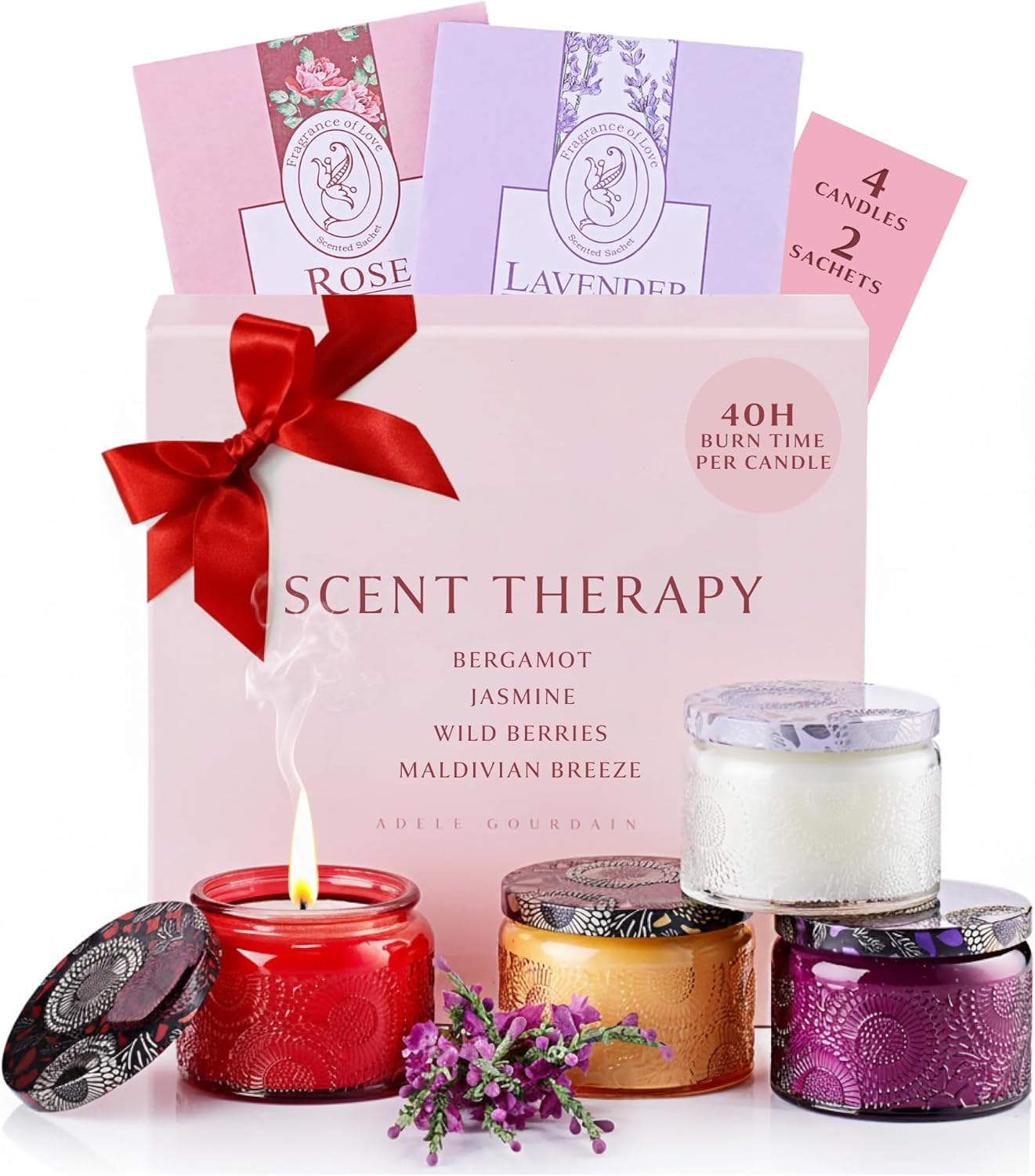 Home Fragrance Bergamot - Aromatherapy Scented Gift Set - 4