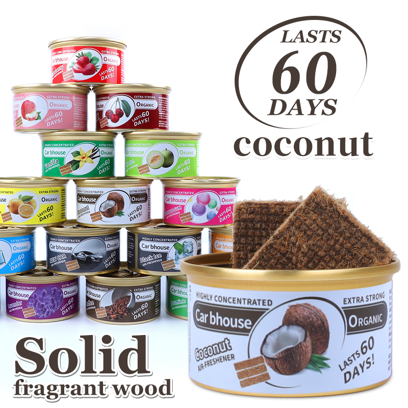 Home Fragrance Logo - Car Air Freshener coconut Scent Organic