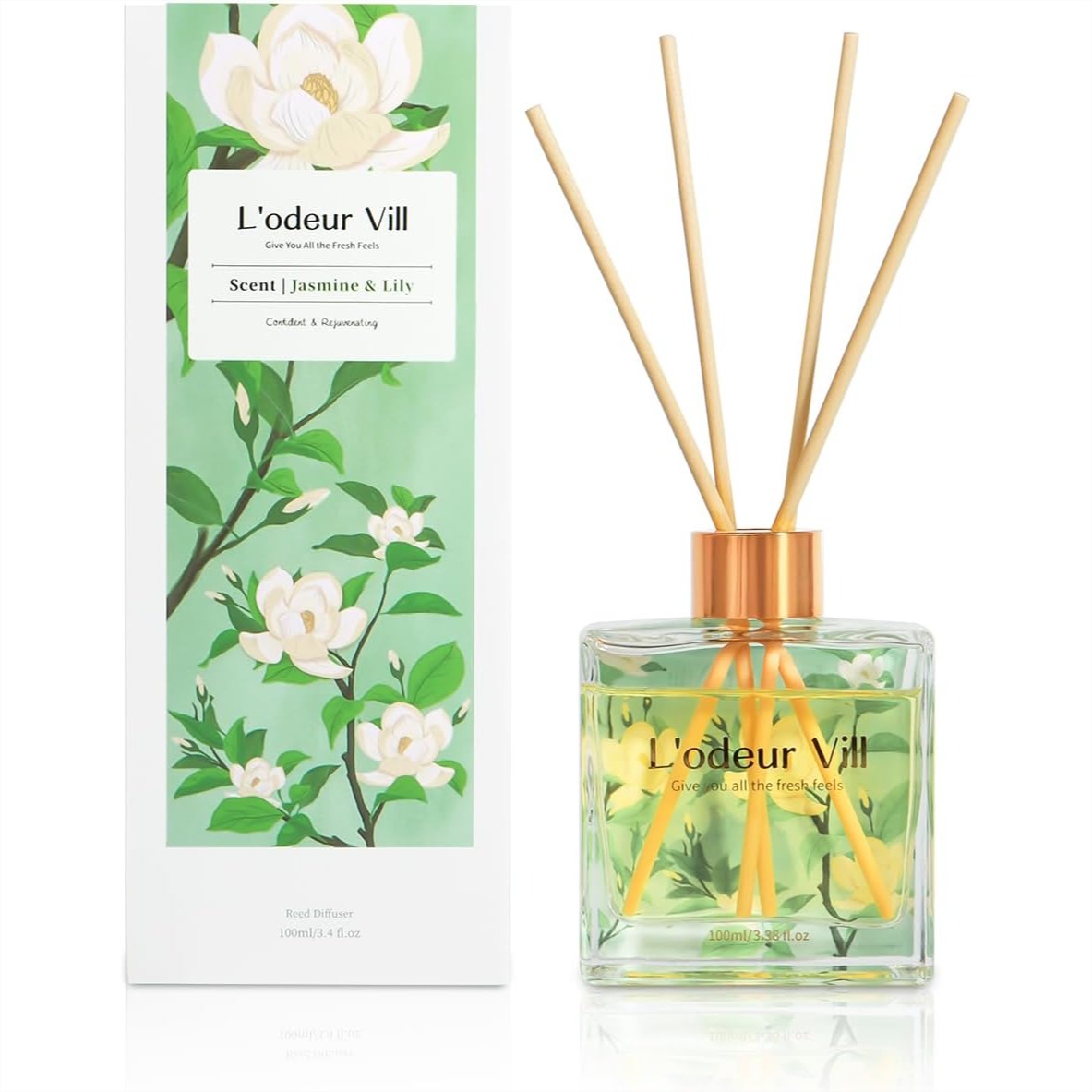 In Home Fragrance Products - Jasmine Lily Reed Diffuser Set with