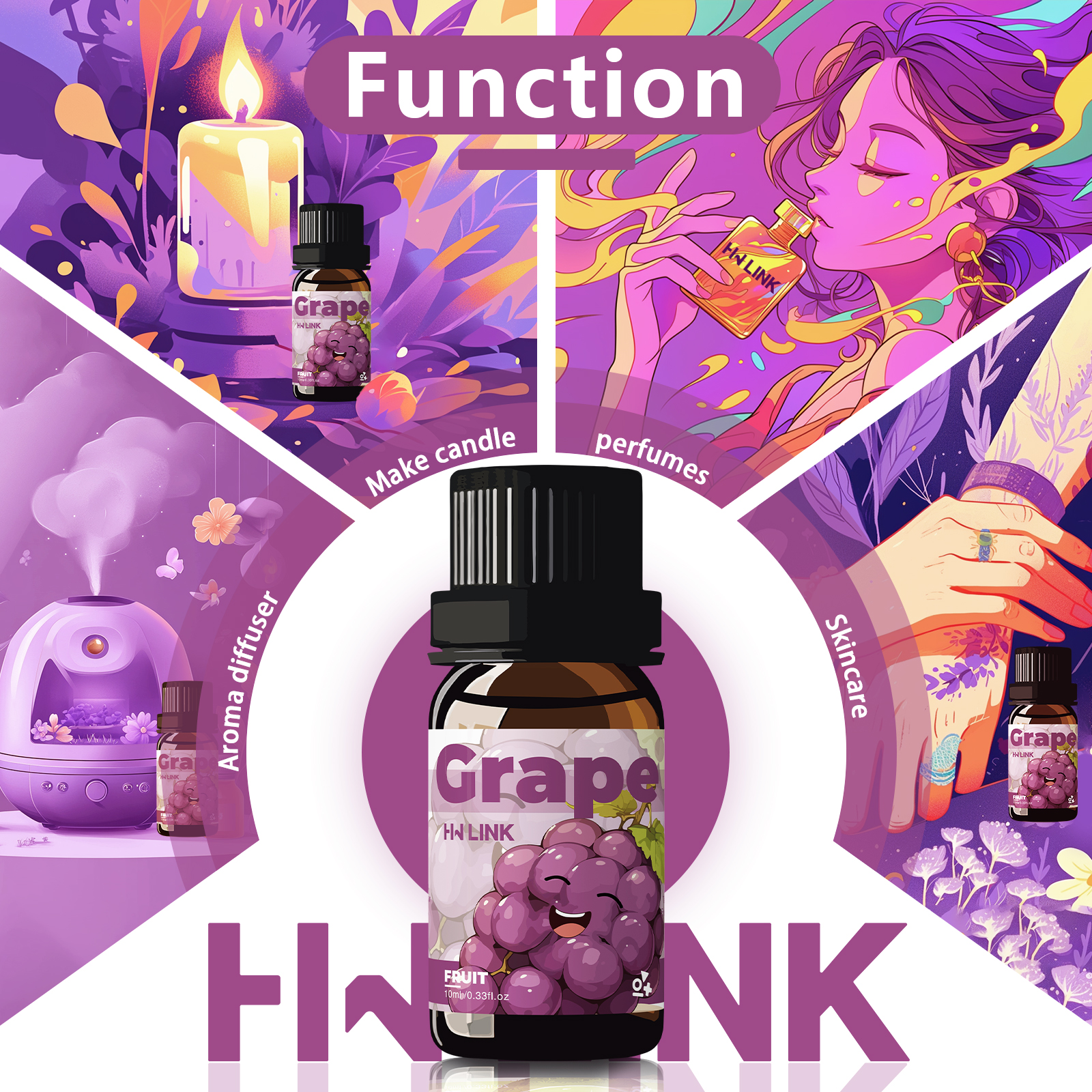 Grape Essential Oil 10ml Perfu - Home Fragrance recensione e prezzo
