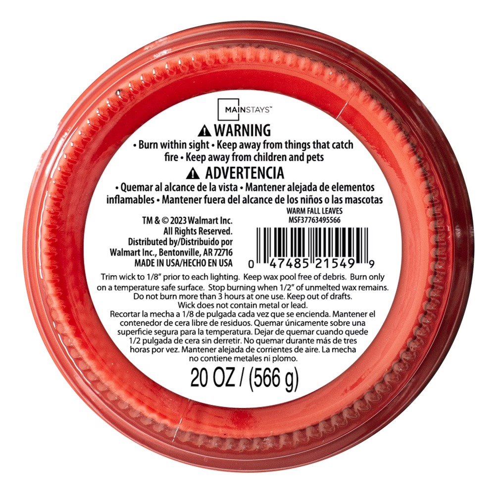 Warm Fall Leaves Scented Candl - Home Fragrance recensione e prezzo