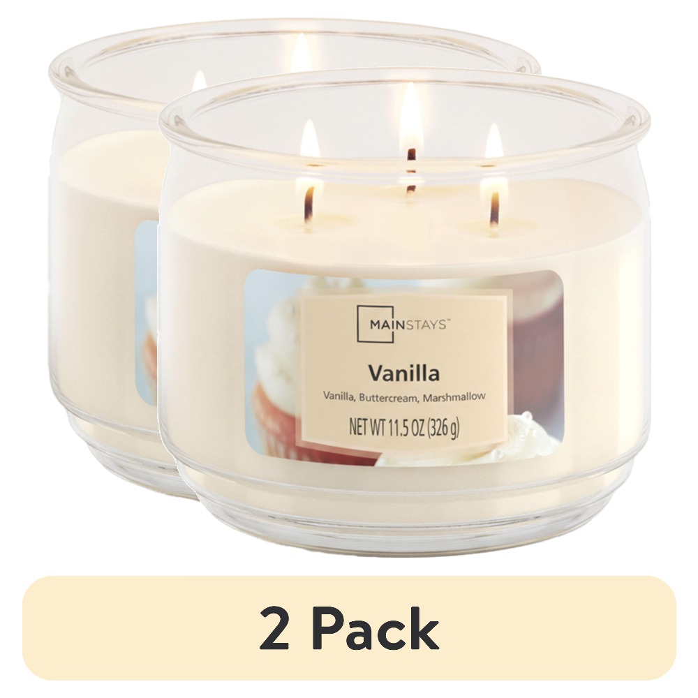 Vanilla Scented 3 Wick Glass J - Home Fragrance Vanilla Scented Candle recensione e prezzo