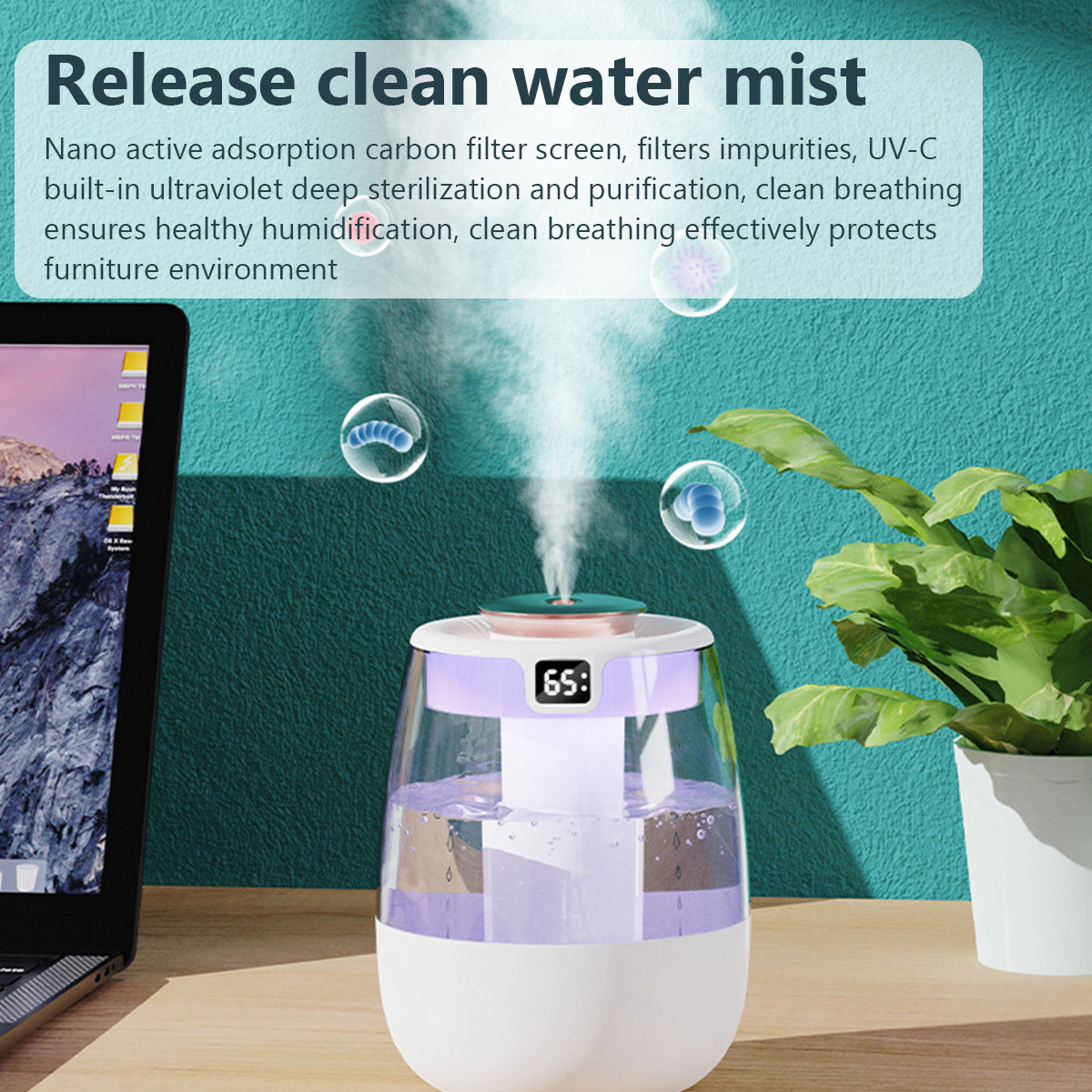 1.3L Air Humidifier Double Spr - Home Fragrance Mist recensione e prezzo