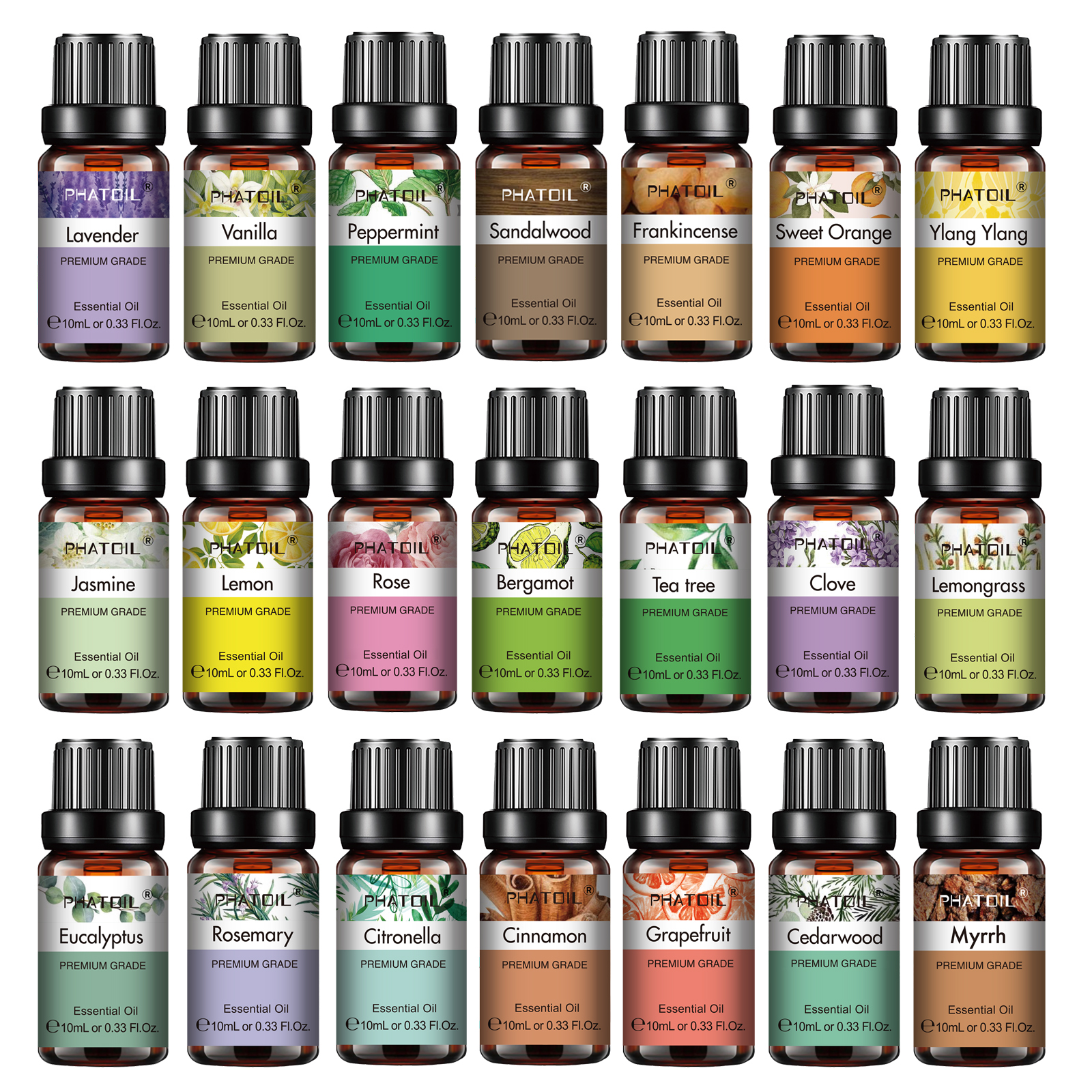 PHATOIL 10ml Essential Oils Pu - Home Fragrance Bergamot recensione e prezzo