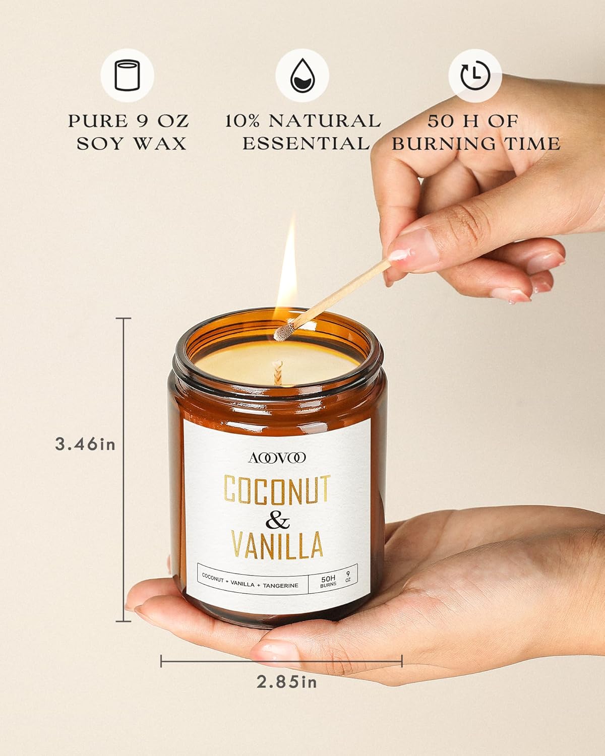Coconut Vanilla Scented Candle - Home Fragrance recensione e prezzo