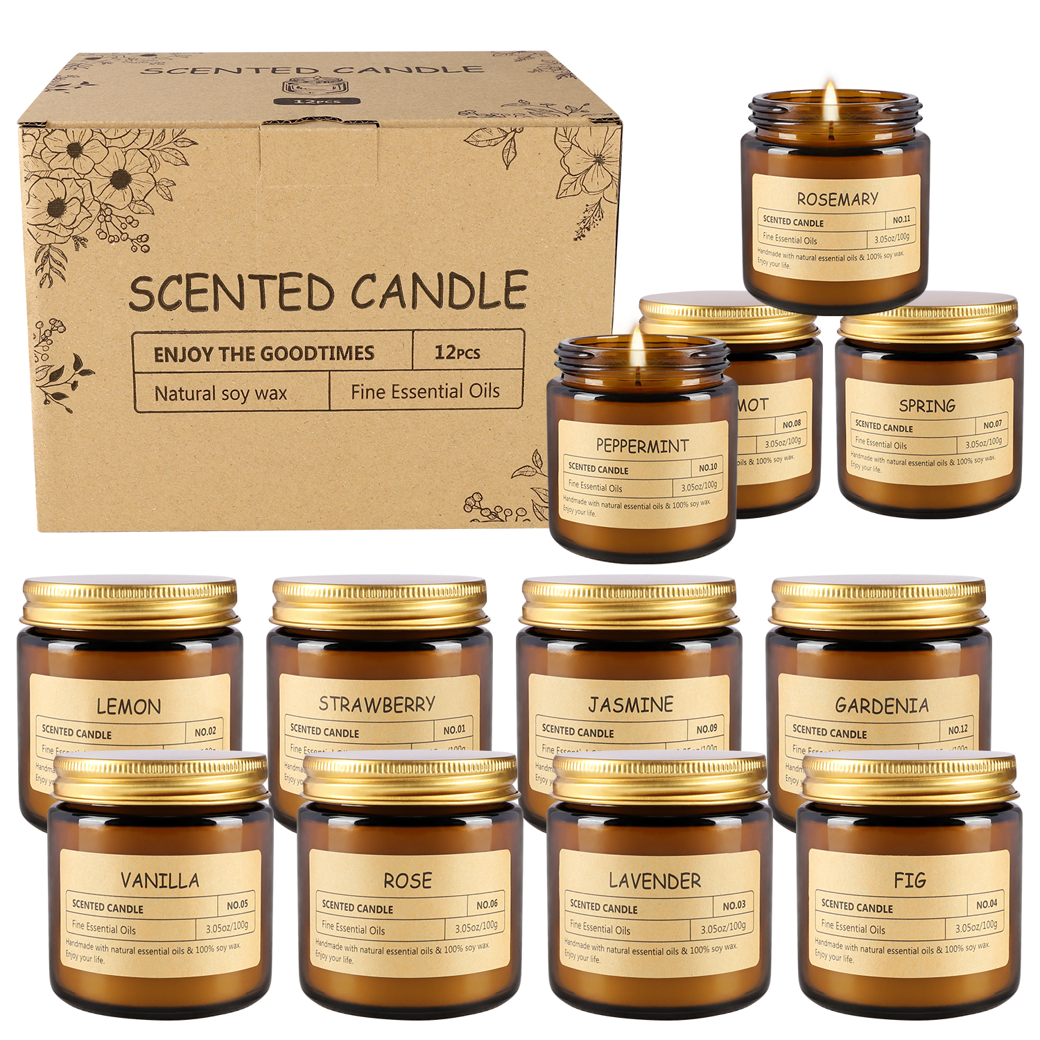 12 sachet scented candles with - Home Fragrance recensione e prezzo