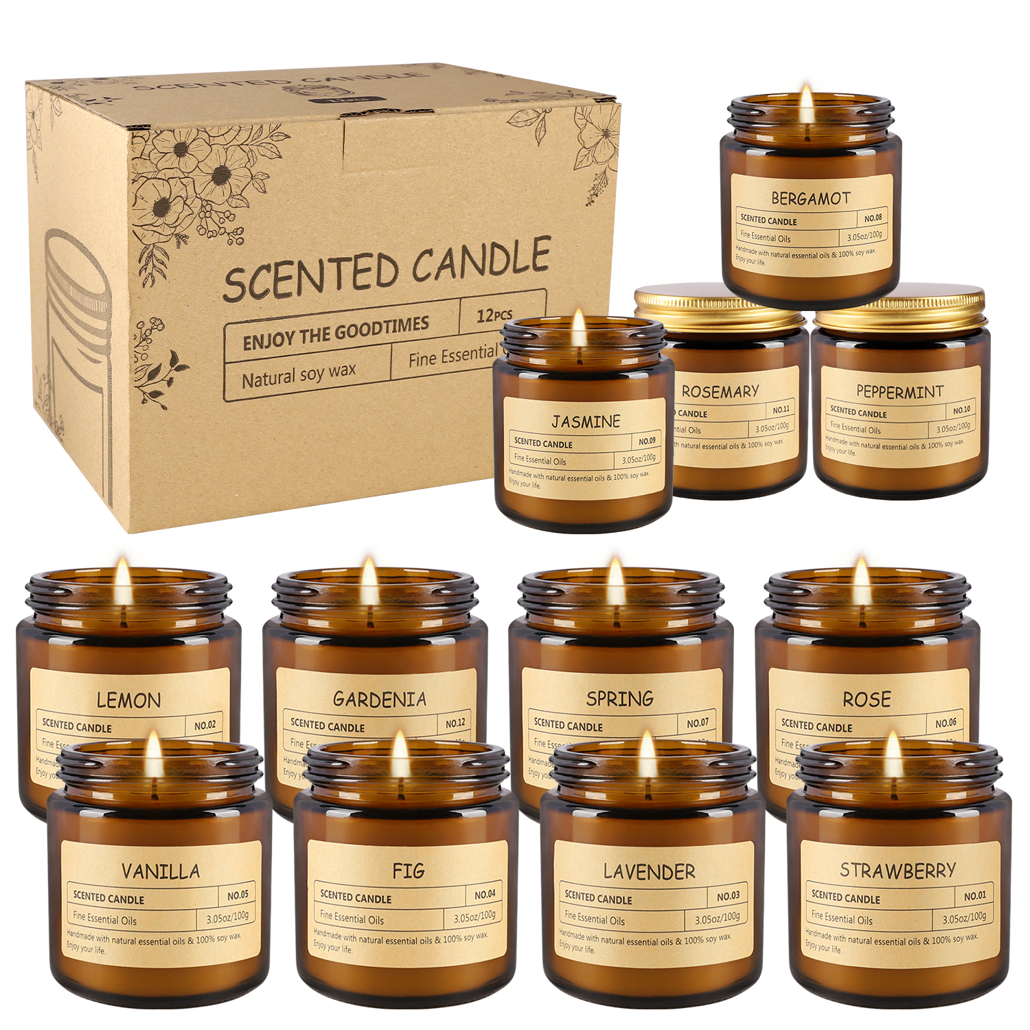 12 sachet scented candles with - Home Fragrance recensione e prezzo
